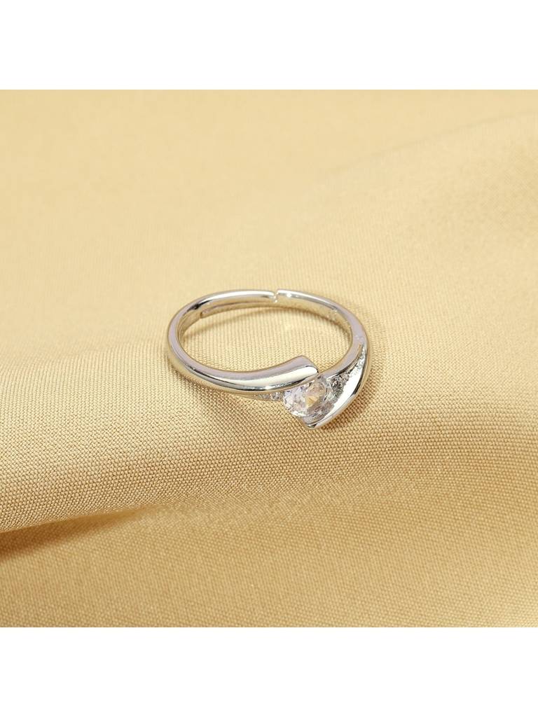 Crystal Bliss Delicate Ring For Girlfriend & Boyfriend : RC24342-S