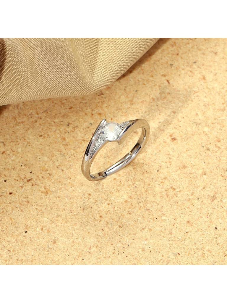 Crystal Bliss Delicate Ring For Girlfriend & Boyfriend : RC24342-S
