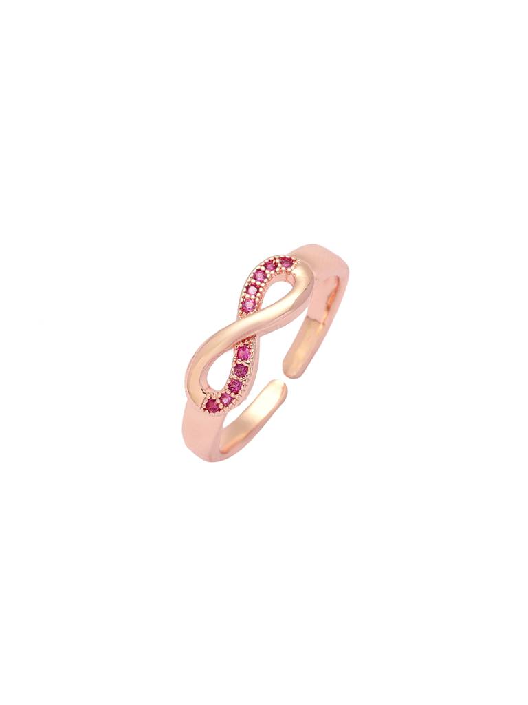 Boundless Infinity Loop Ring For Women & Girls : RS14344-G-RED