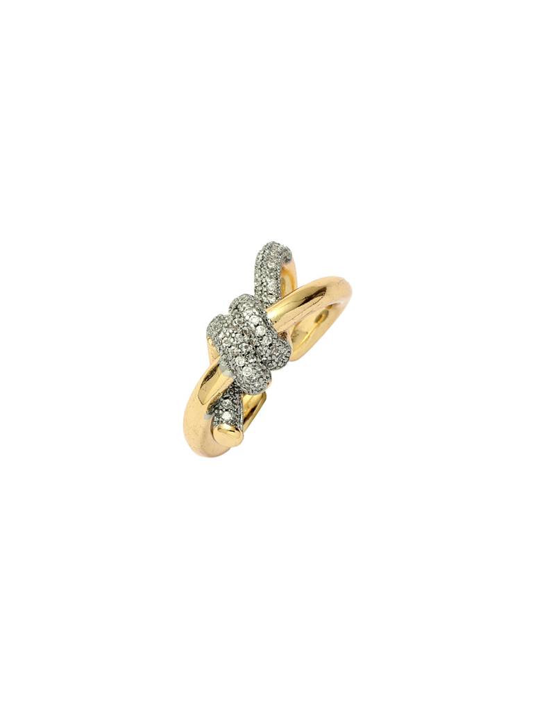 Lover'S Knot Ring For Women & Girls : RS14361-G-WHT