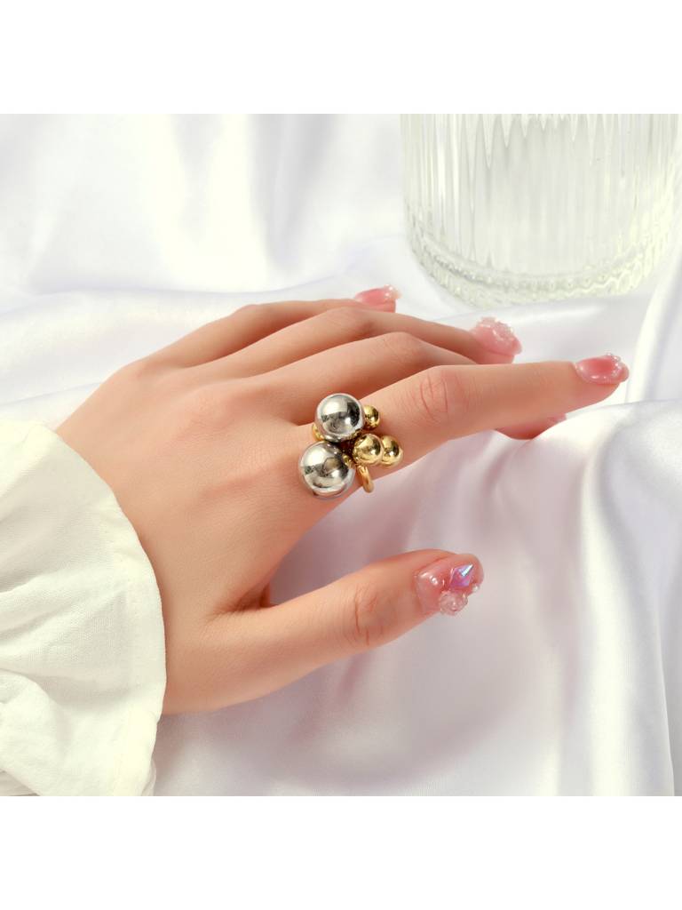 Orb Cluster Ring For Women & Girls : RS14362-G-S