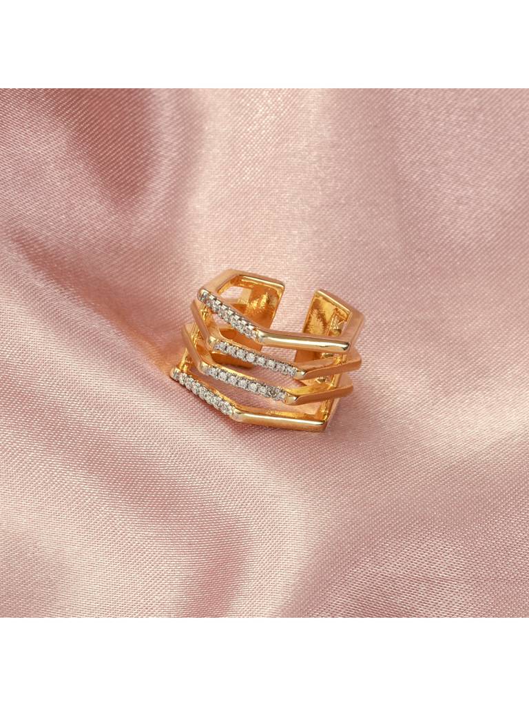 Caroline Diamond Ring For Women & Girls : RS14370-G-WHT