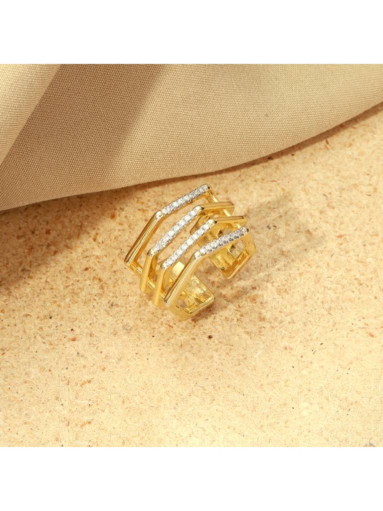 Caroline Diamond Ring For Women & Girls : RS14370-G-WHT