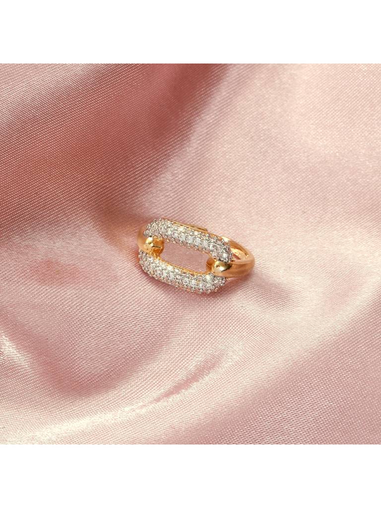 Cocktail Couture Gemstone Ring For Women & Girls : RS14374-G-WHT