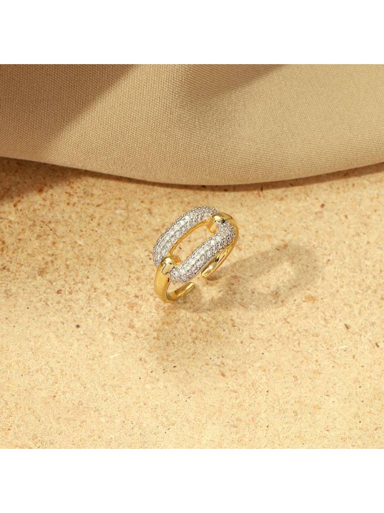 Cocktail Couture Gemstone Ring For Women & Girls : RS14374-G-WHT