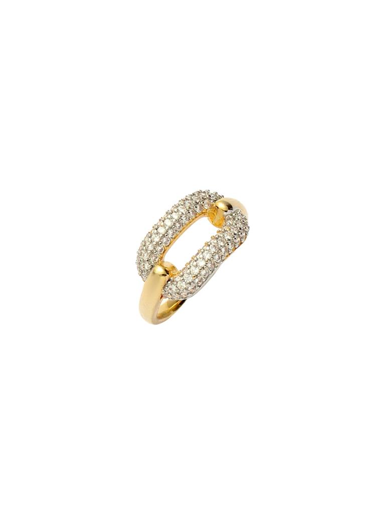 Cocktail Couture Gemstone Ring For Women & Girls : RS14374-G-WHT