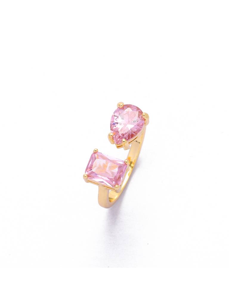 Love Timeless Toiet Moi Ring For Women & Girls Finger Ring Jewellery Accessories : RS14395-G-PNK