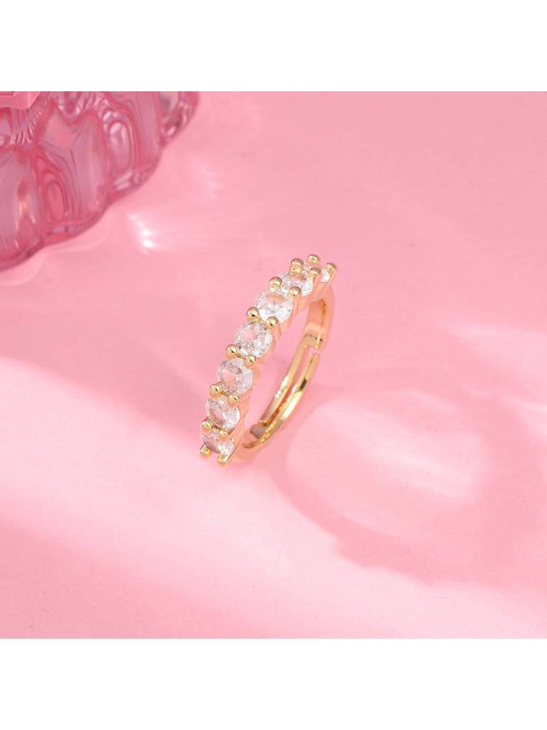 Victoria Gold Ring For Women & Girls Finger Ring Jewellery Accessories : RS14435-G