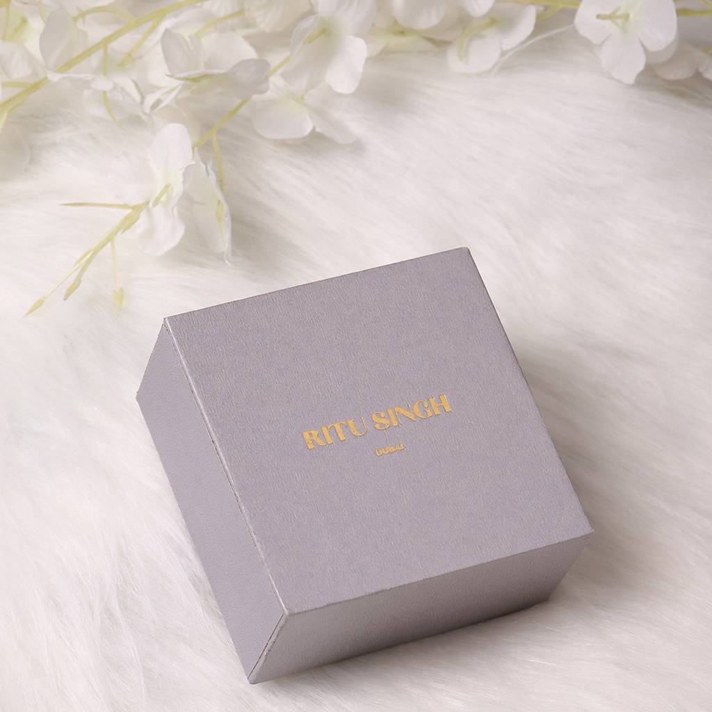 Rose Gold Long Earrings With Pearl Drops : RSA22-35