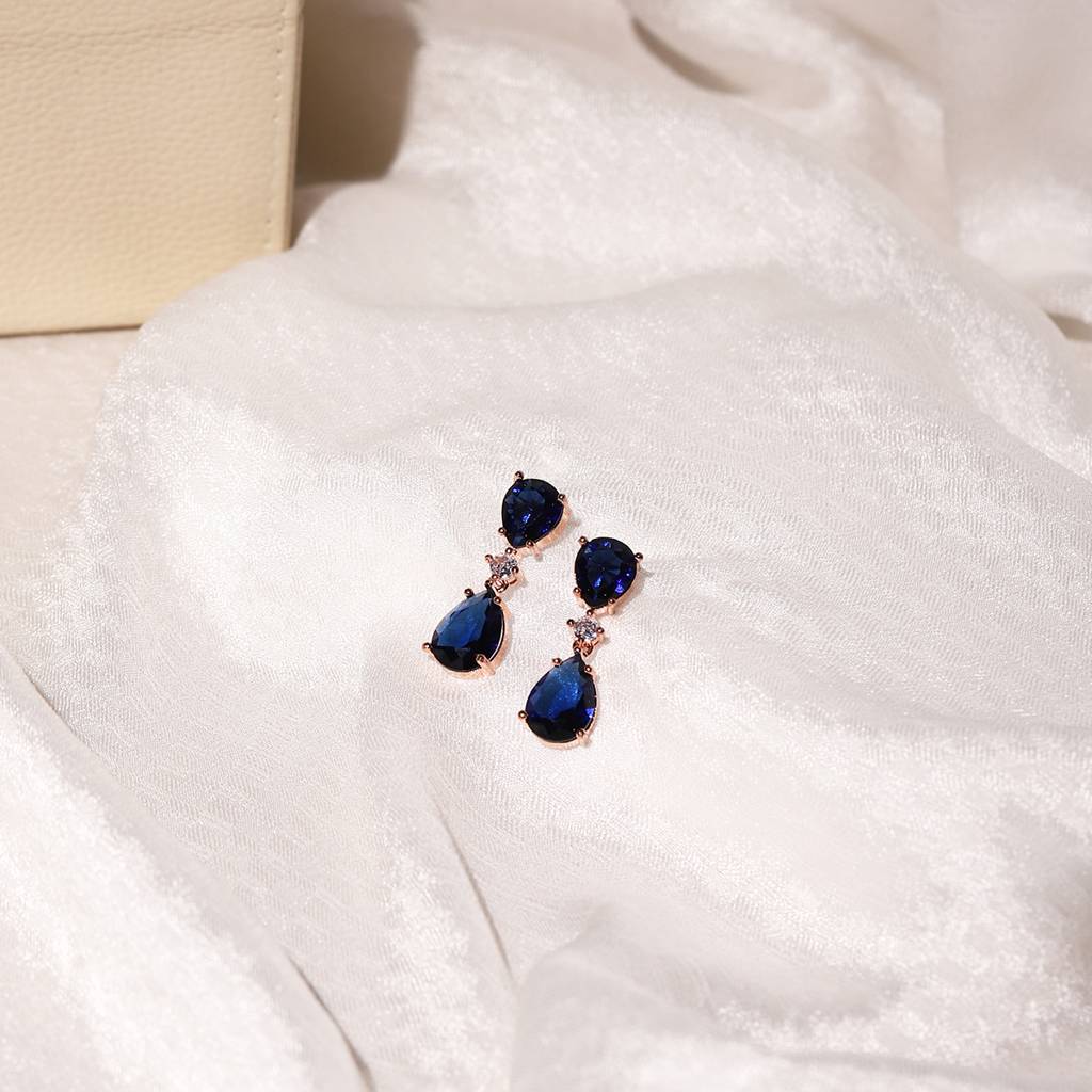 Midnight Blue Stone Earrings : RSA22-44