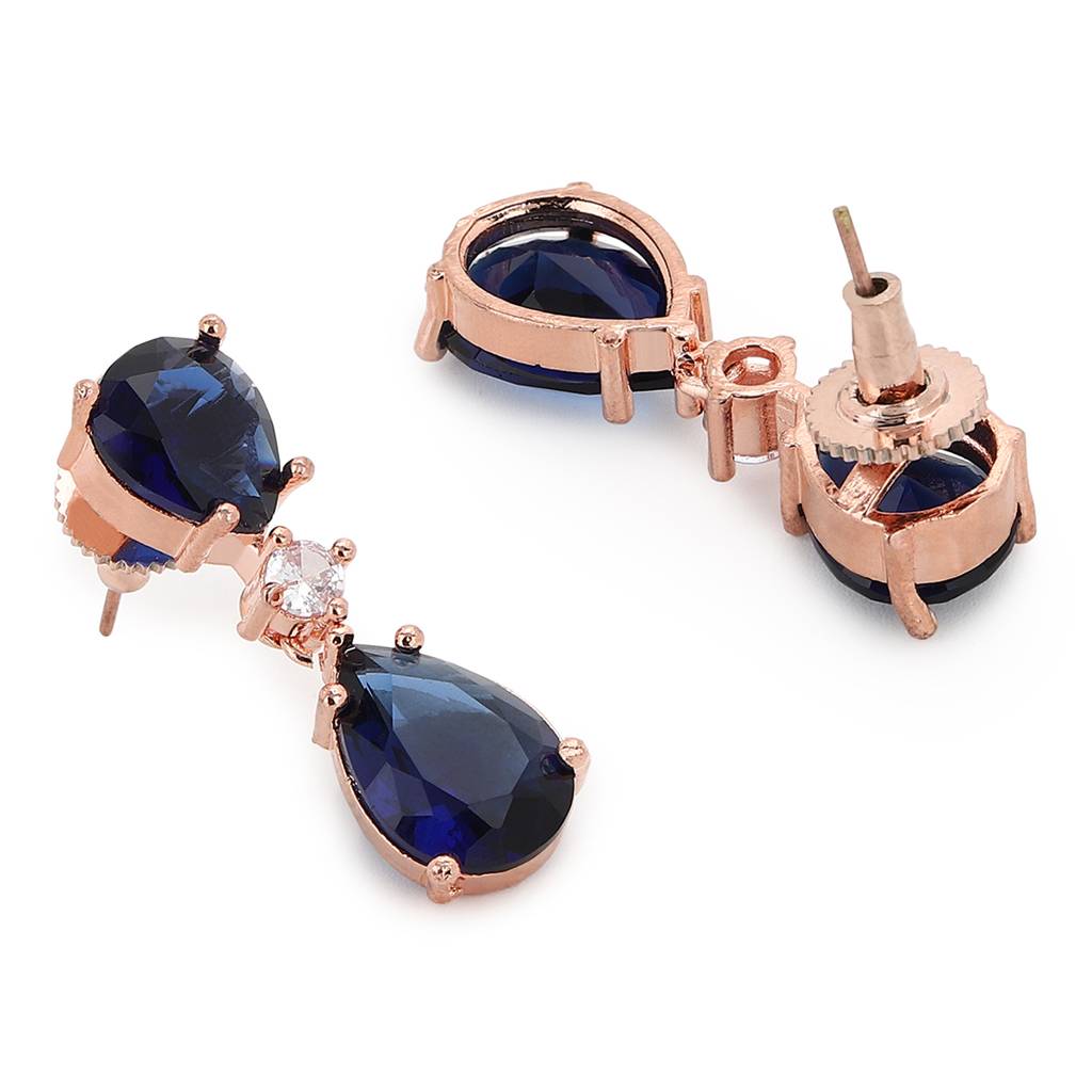 Midnight Blue Stone Earrings : RSA22-44