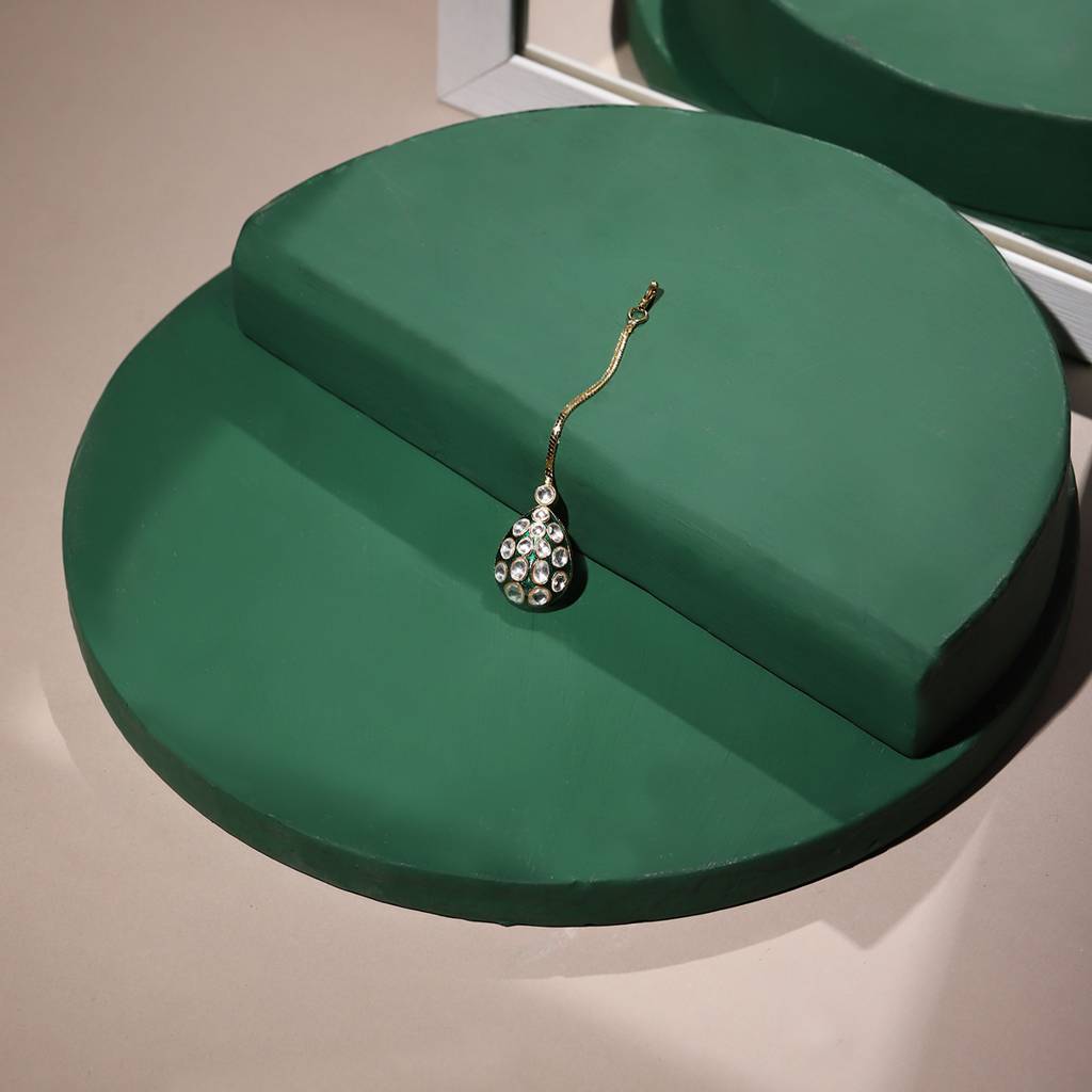 Meenakari Kundan Maang Tikka : RSA22-59