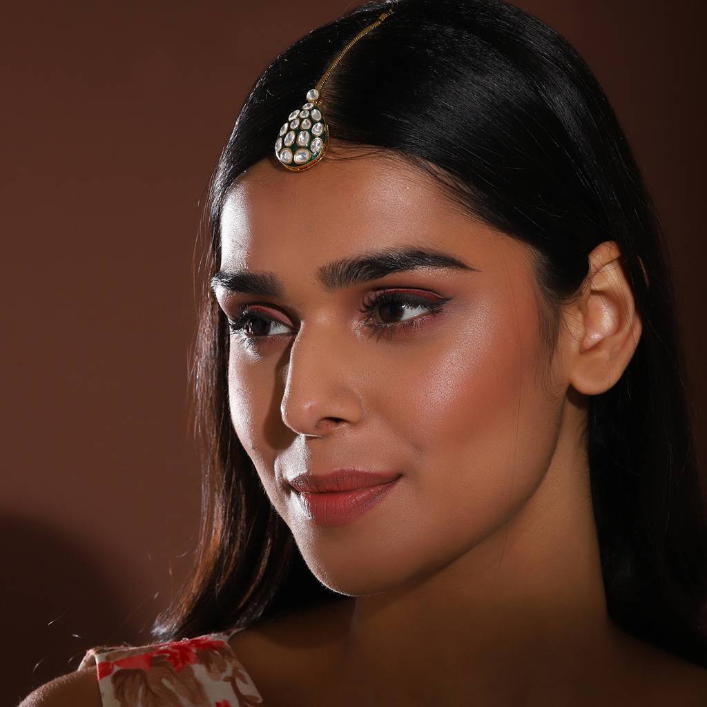 Meenakari Kundan Maang Tikka : RSA22-59