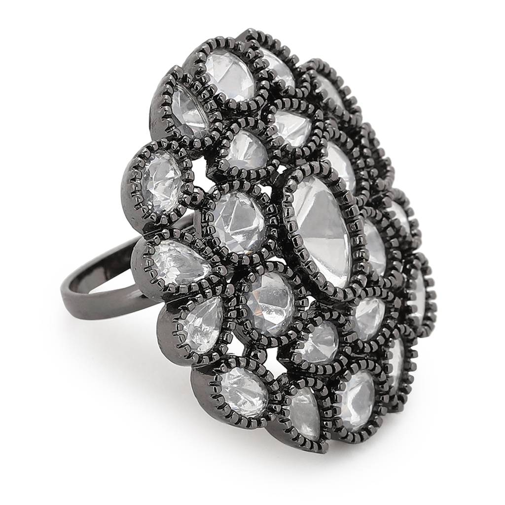 Kundan Over Sized Ring : RSA22-63