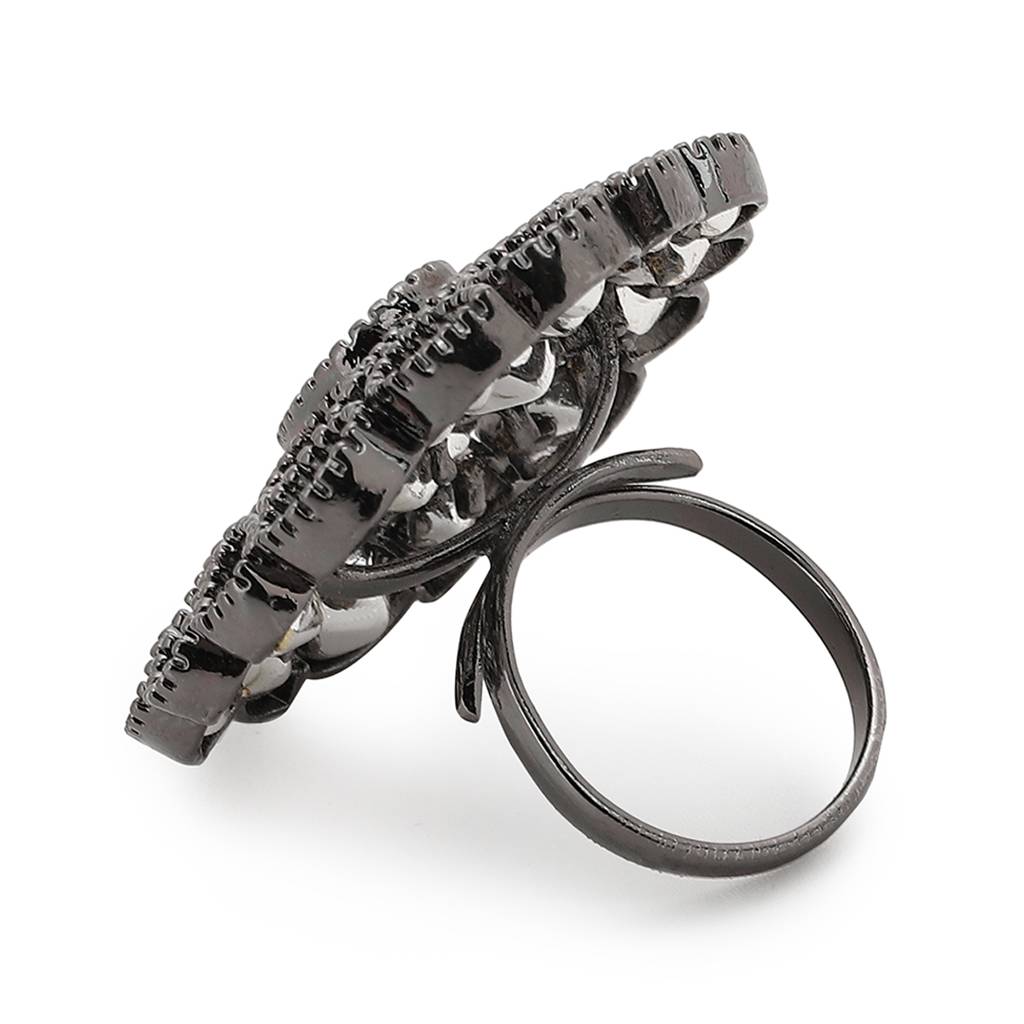 Kundan Over Sized Ring : RSA22-63