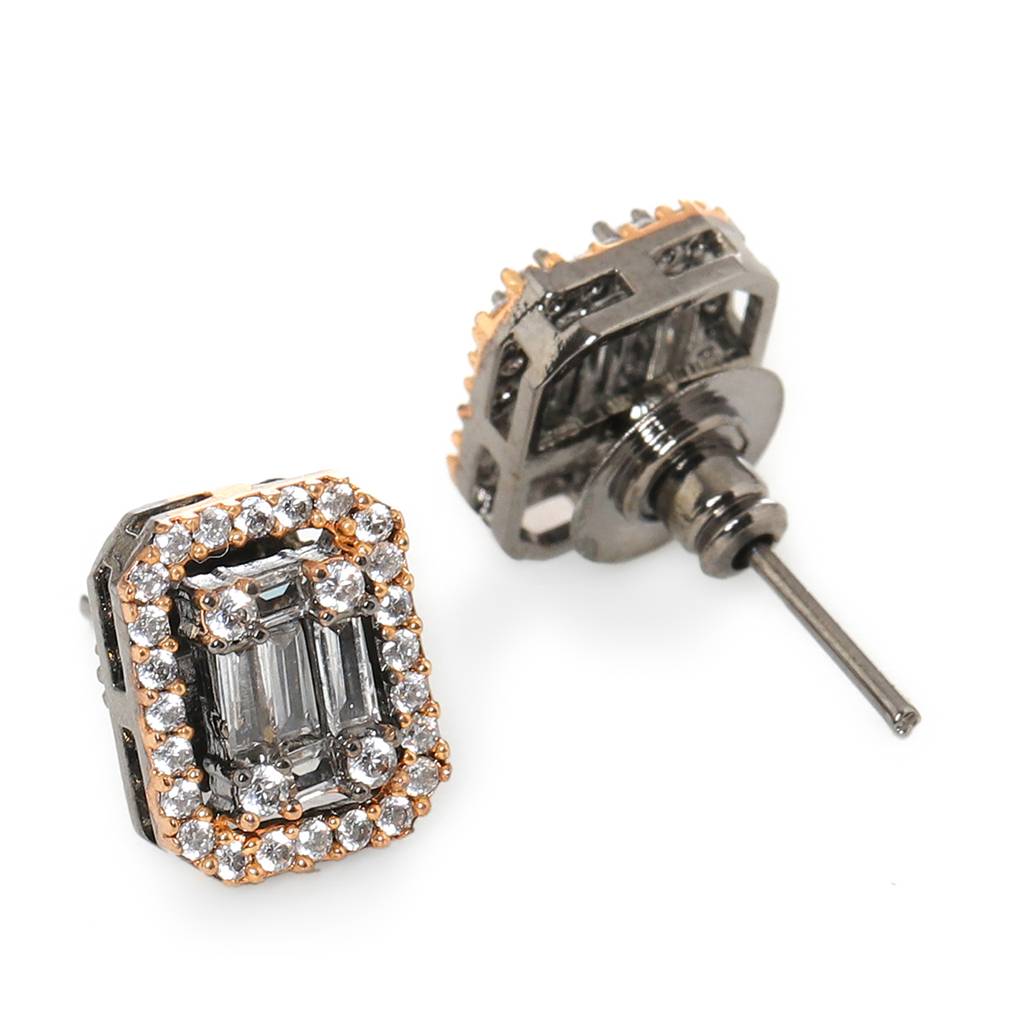 Rose Gold Diamond Studs : RSFEB24-12
