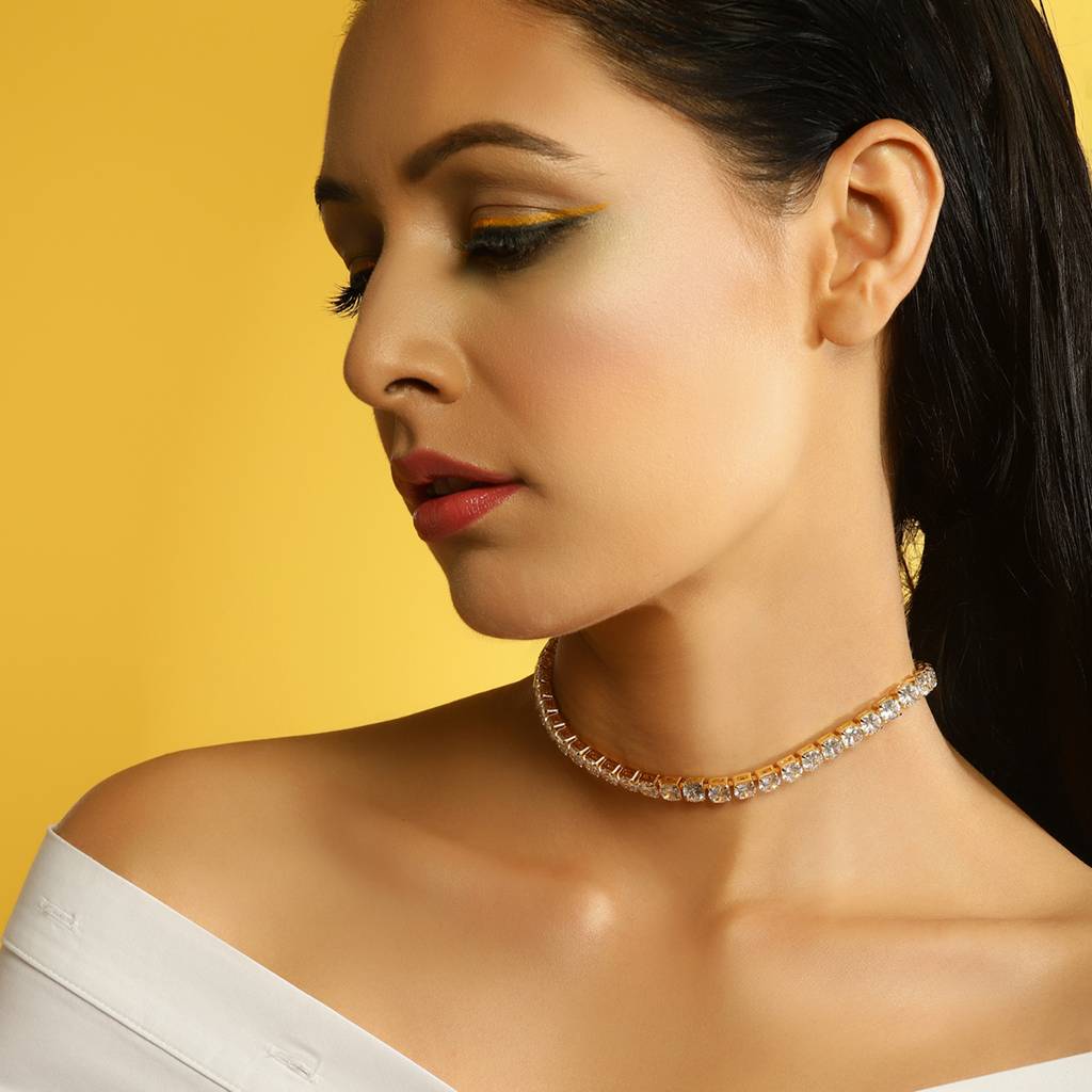 Tennis Diamond Neckpiece : RSJULY22-20