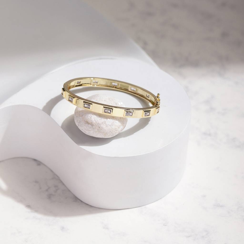 American Diamond Golden Bracelet : RSJULY22-41
