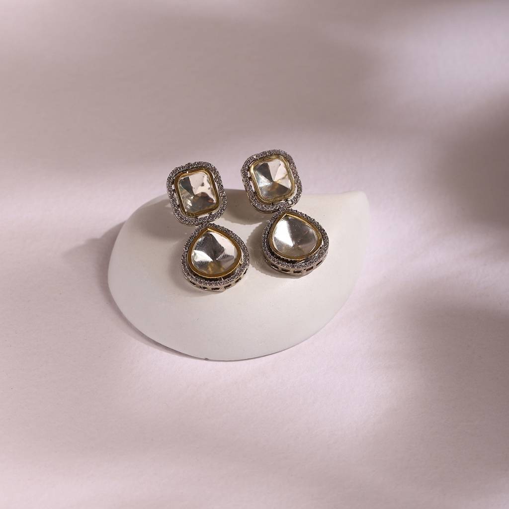 Duet Stone Earrings : RSJULY22-56