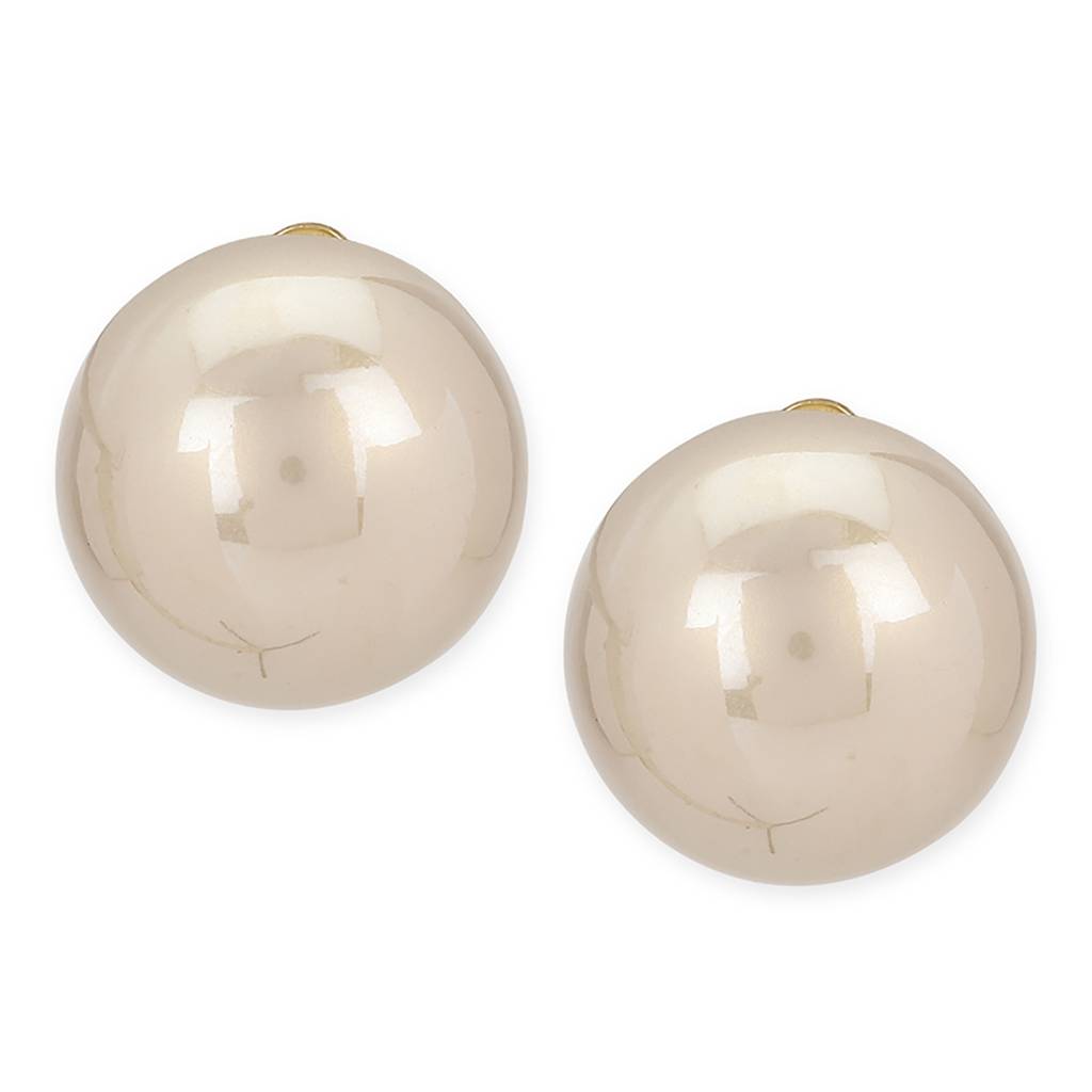 Grey Shine Pearl Studs : RSJULY22-64