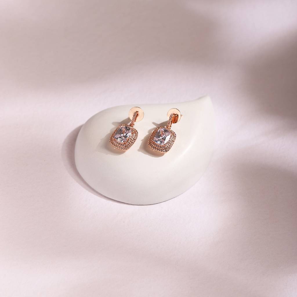 Rose Gold Earrings : RSJULY22-79