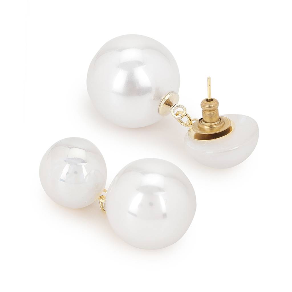 Duet Pearl Earrings : RSJULY22-82