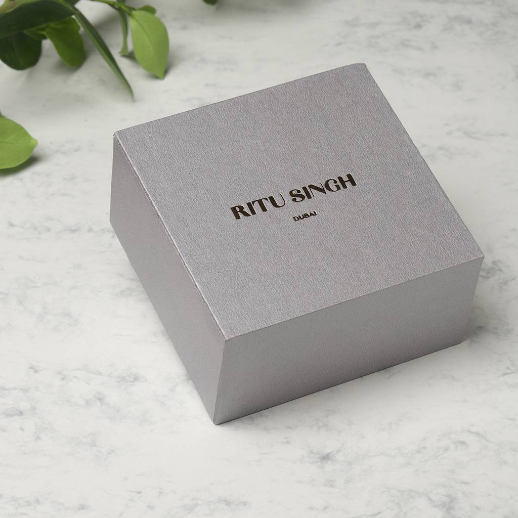 Long Kundan Earrings With Green Stone : RSMAY22-18