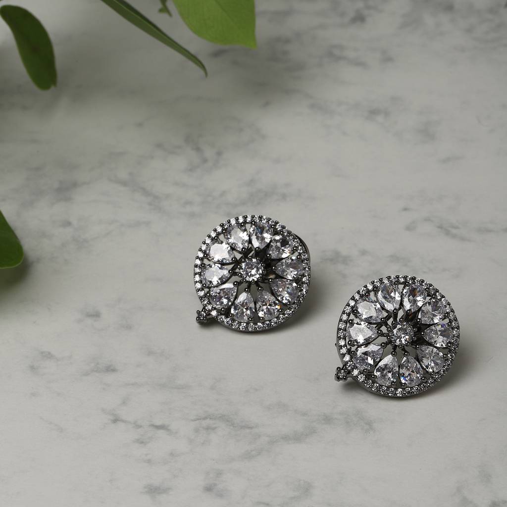 Round Stone Earrings : RSMAY22-23