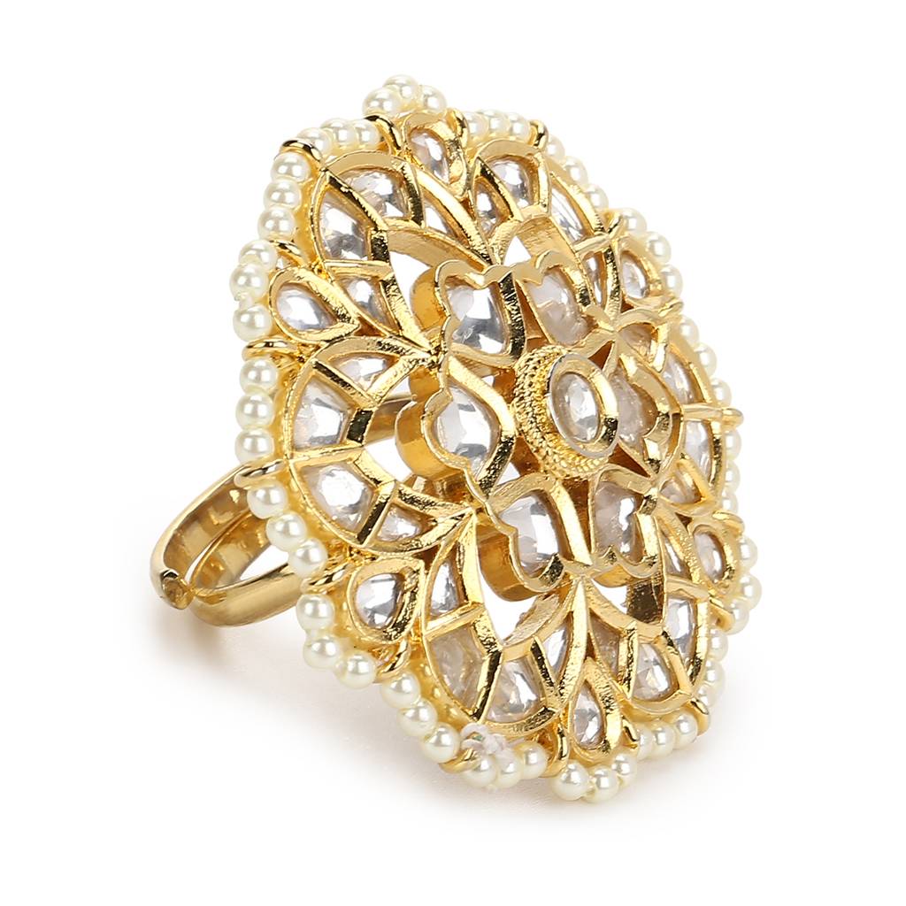 Oversized Kundan Ring : RSMAY22-56