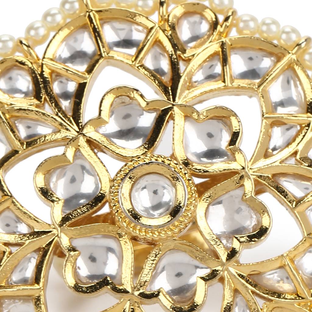Oversized Kundan Ring : RSMAY22-56