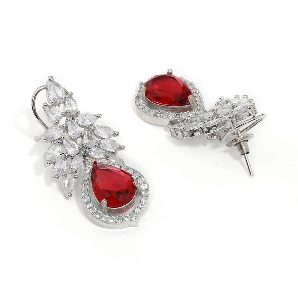 Ruby And Diamond Earrings : RSSEP24-11