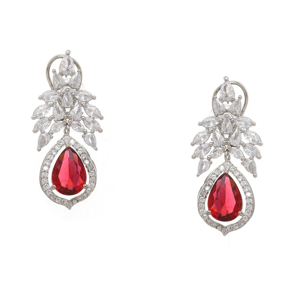 Ruby And Diamond Earrings : RSSEP24-11