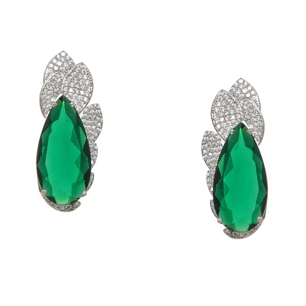 Emerald Stone Earrings : RSSEP24-14