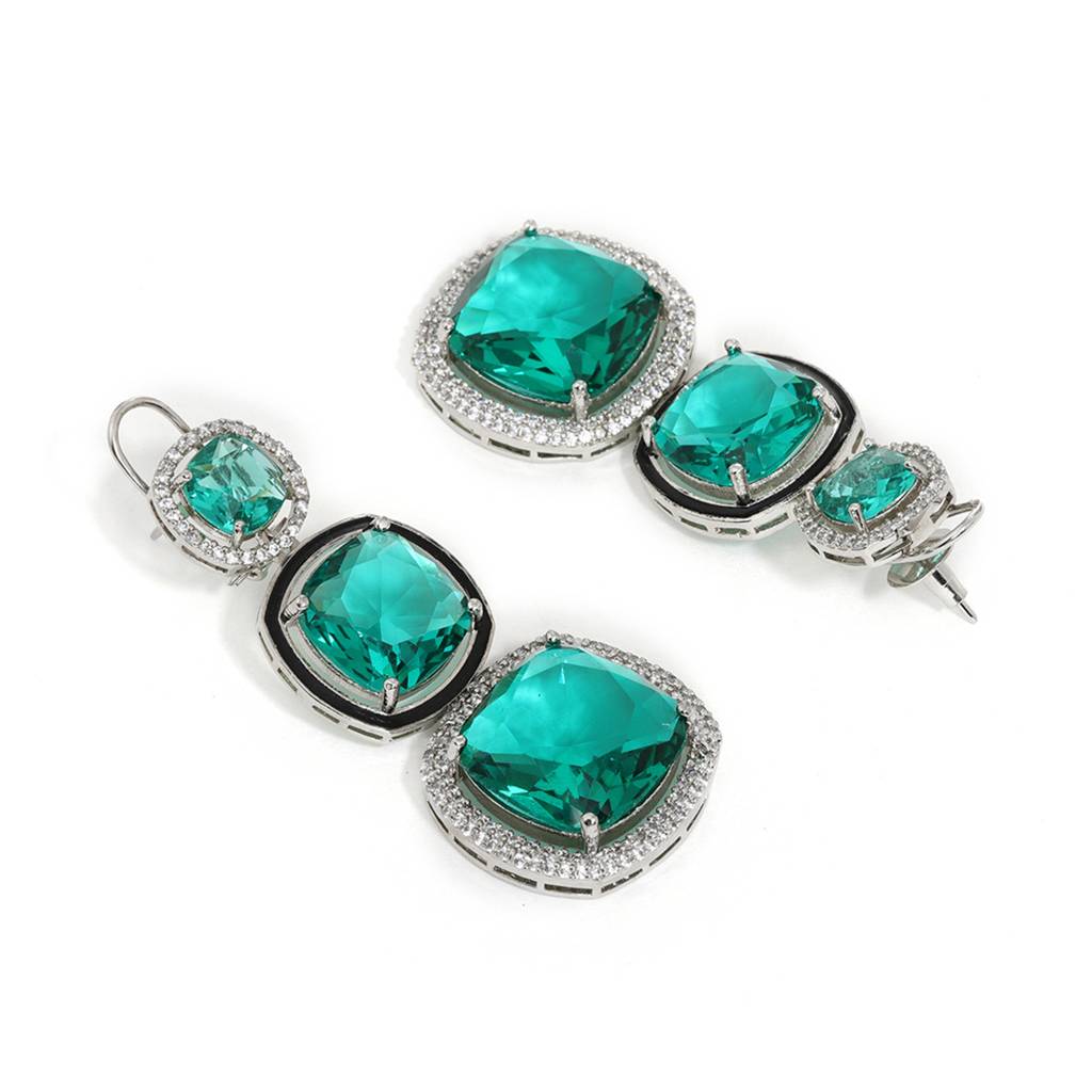 Long Emerald Earrings : RSSEP24-19