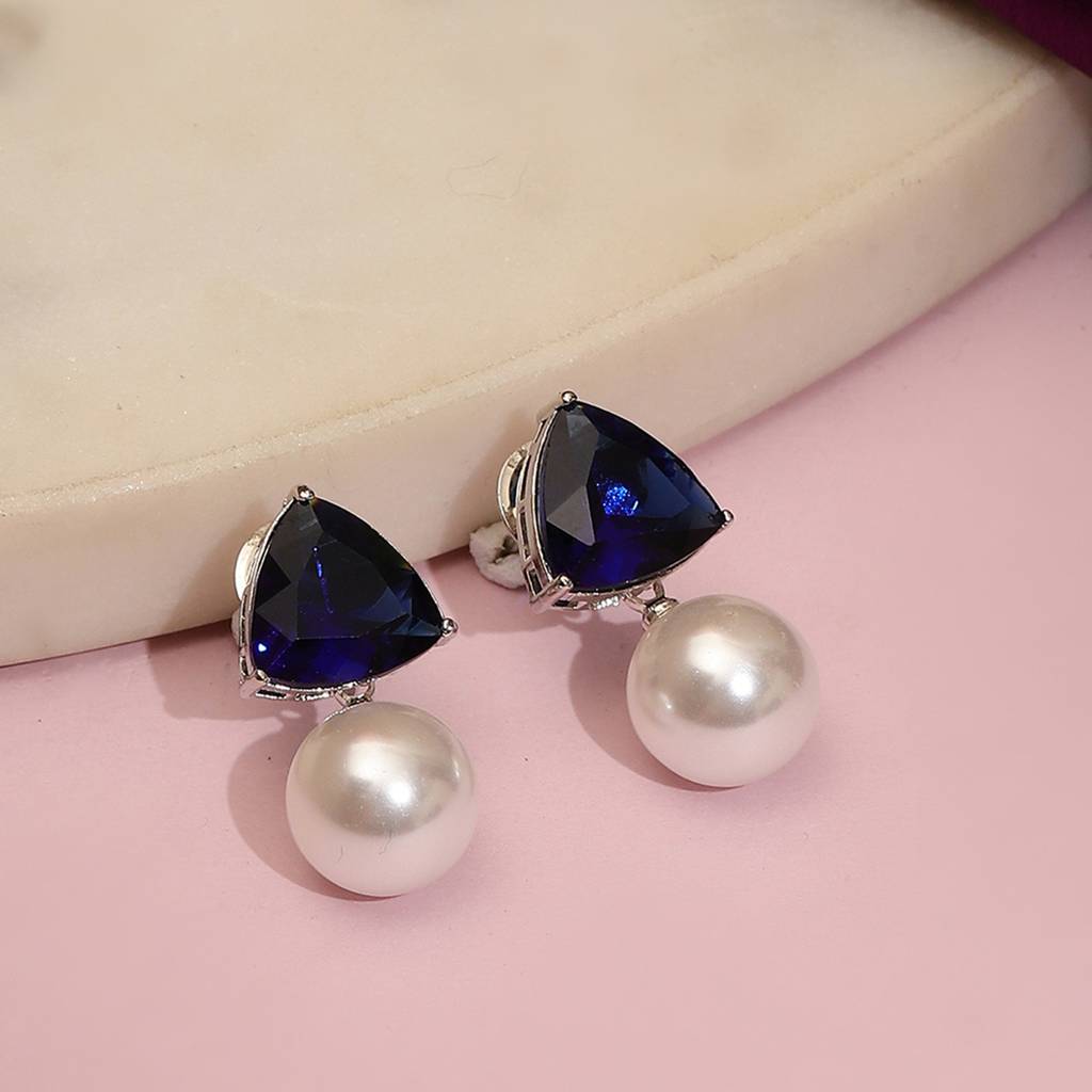 Blue Studs For Women : RSSEP24-24