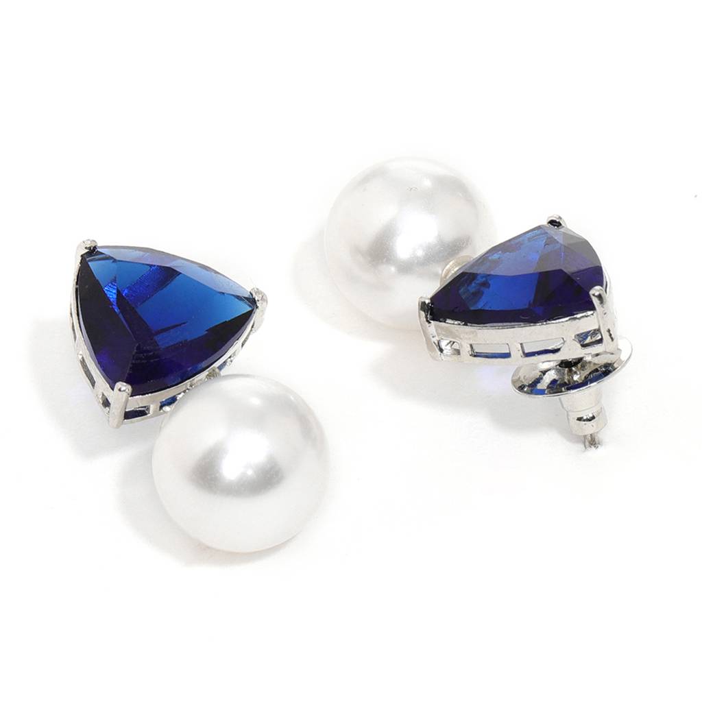 Blue Studs For Women : RSSEP24-24