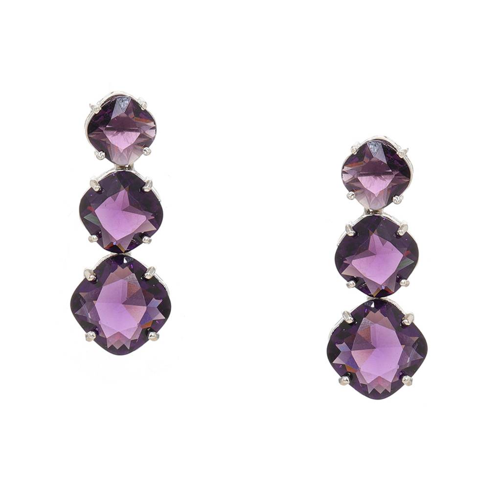 Purple Earrings : RSSEP24-29