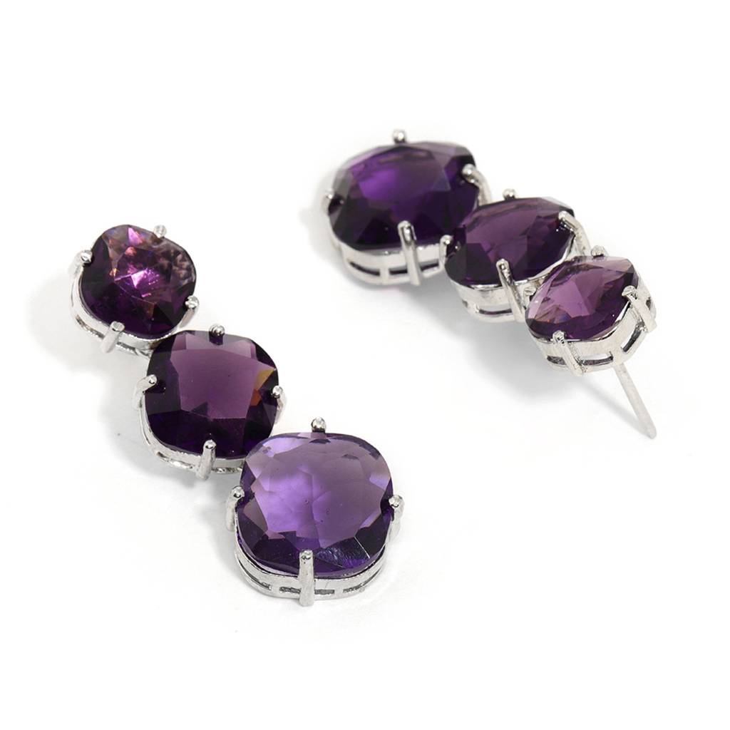 Purple Earrings : RSSEP24-29