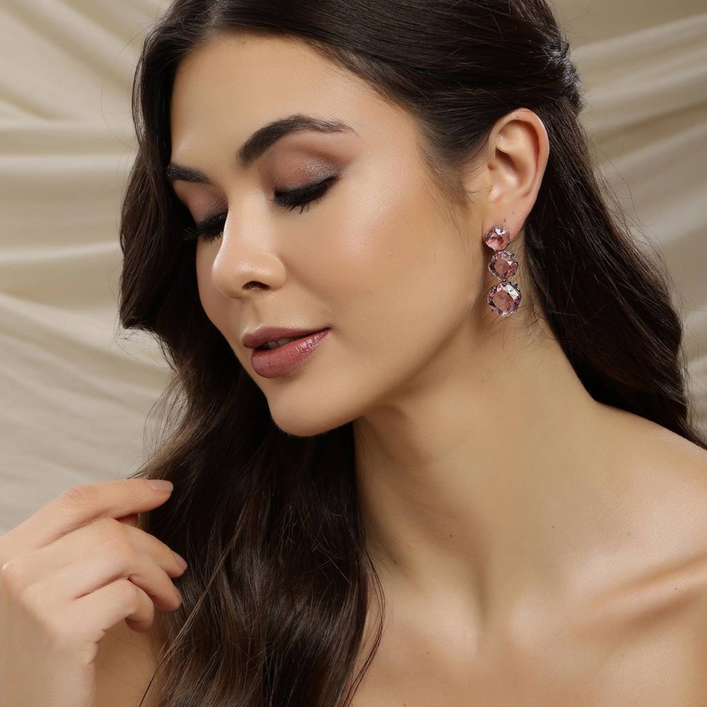 Pink Earrings : RSSEP24-30