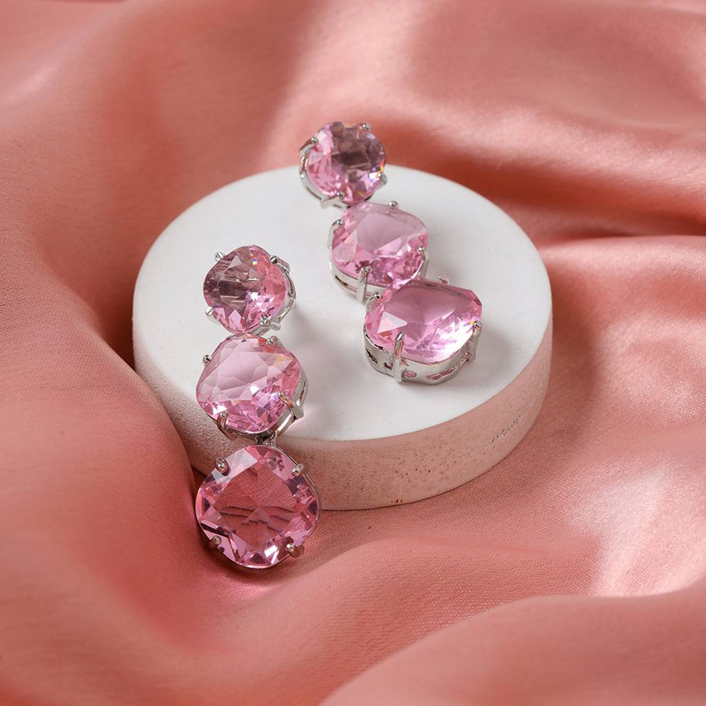 Pink Earrings : RSSEP24-30