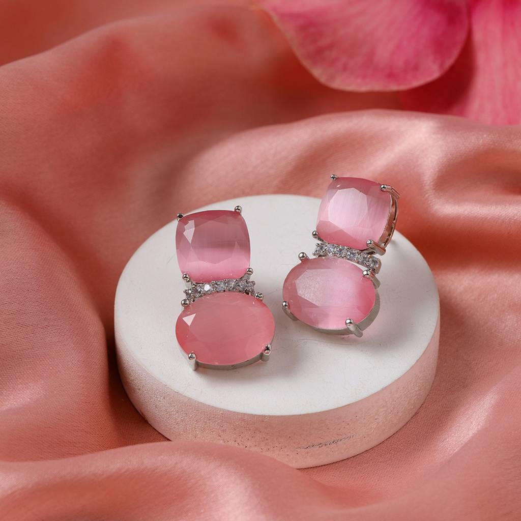 Pink Earrings. : RSSEP24-34