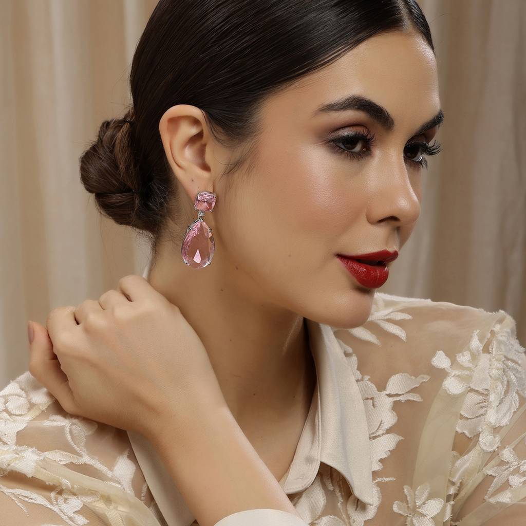 Pink Doublet Earrings : RSSEP24-37