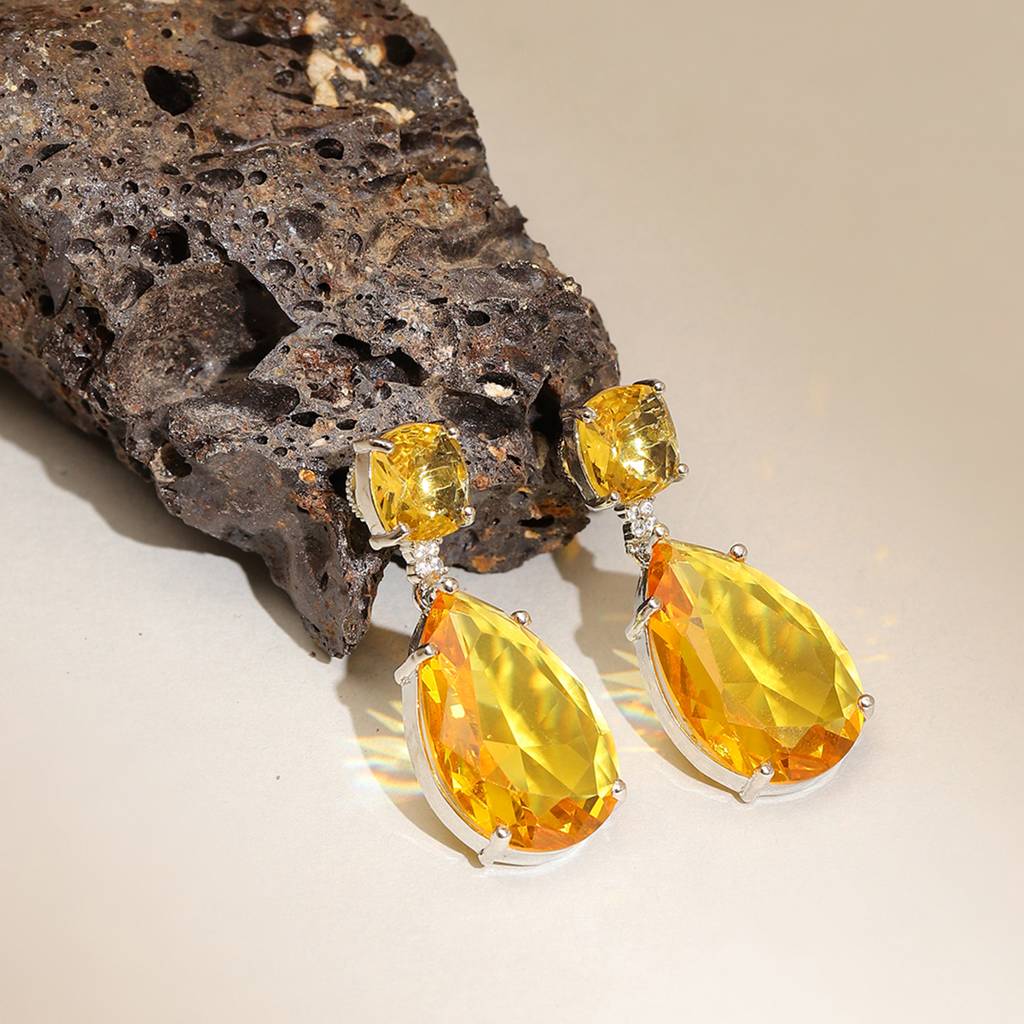 Yellow Doublet Earrings : RSSEP24-38