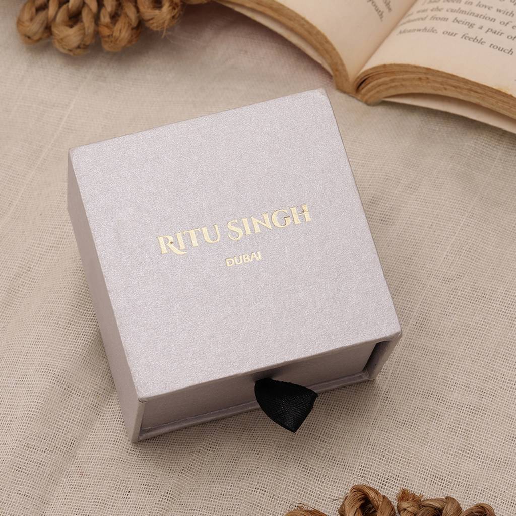 Long Multi Stone Earrings With Pearl Drops : RSSEP24-42