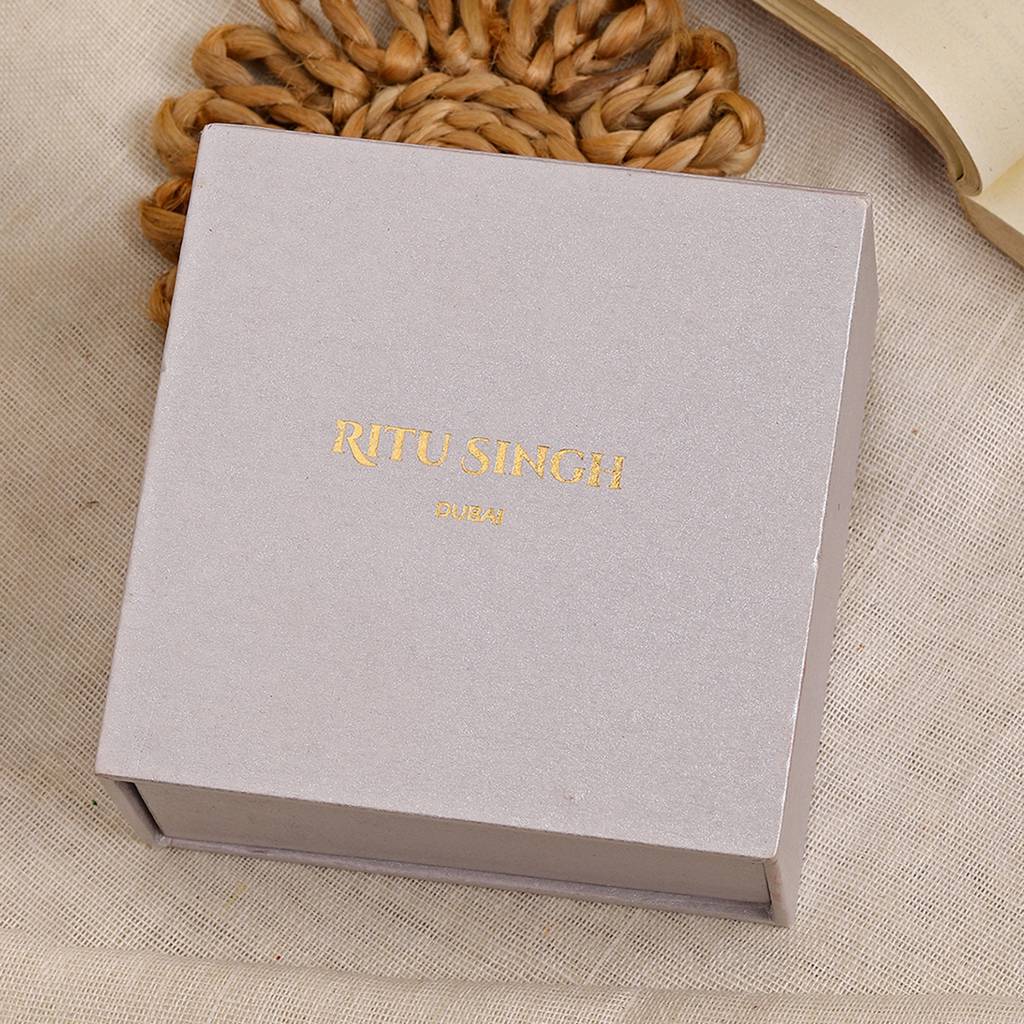 Multi Stone Double Layered Long Necklace With Matching Earrings : RSSEP24-46