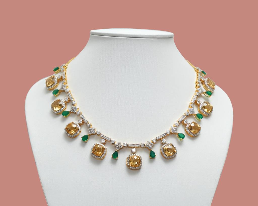 Amaya Citrine Necklace : RU-NW-04