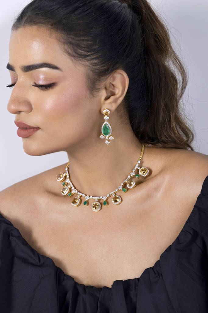 Amaya Citrine Necklace : RU-NW-04