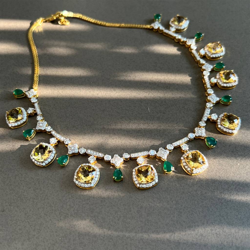 Amaya Citrine Necklace : RU-NW-04