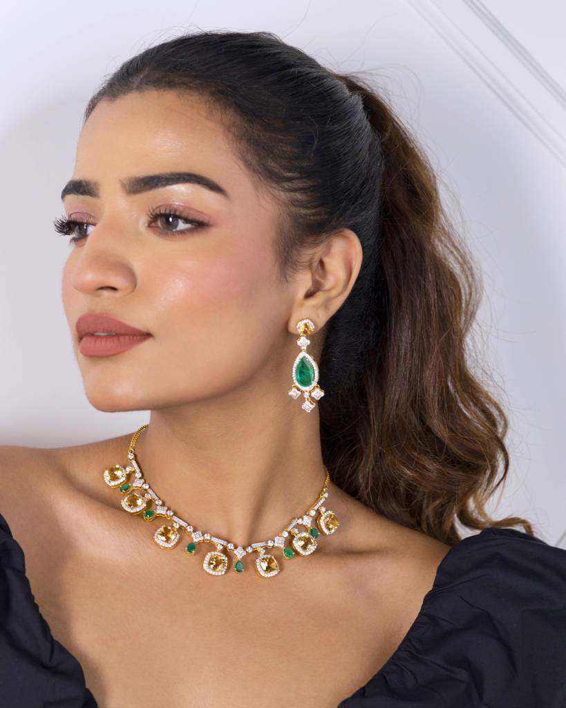 Amaya Citrine Necklace : RU-NW-04