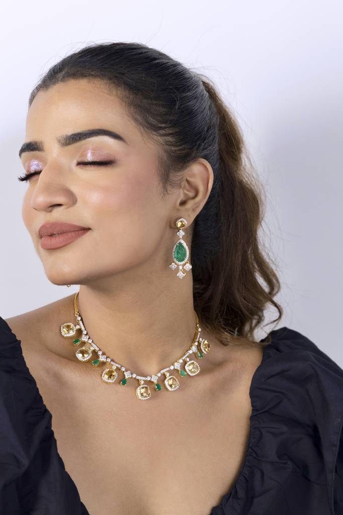 Amaya Citrine Necklace : RU-NW-04